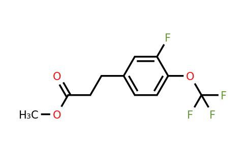 1261852-09-8 | Methyl 3-(3'-fluoro-4'-(trifluoromethoxy)phenyl)propionate