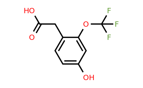 1261853-04-6 | 4-Hydroxy-2-(trifluoromethoxy)phenylacetic acid