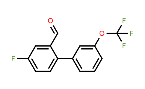 1261853-39-7 | 4-Fluoro-3'-(trifluoromethoxy)biphenyl-2-carboxaldehyde