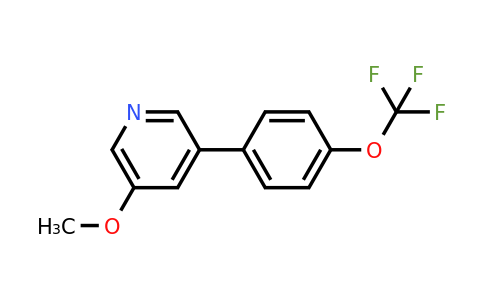 1261853-71-7 | 3-Methoxy-5-(4-(trifluoromethoxy)phenyl)pyridine