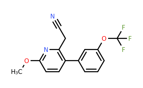 1261854-05-0 | 6-Methoxy-3-(3-(trifluoromethoxy)phenyl)pyridine-2-acetonitrile