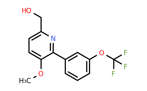 1261854-08-3 | 3-Methoxy-2-(3-(trifluoromethoxy)phenyl)pyridine-6-methanol