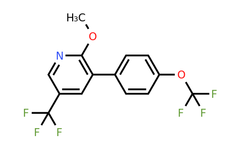 1261854-16-3 | 2-Methoxy-3-(4-(trifluoromethoxy)phenyl)-5-(trifluoromethyl)pyridine