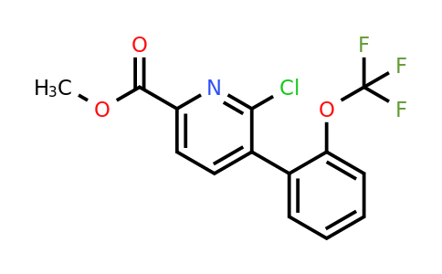 1261854-69-6 | Methyl 6-chloro-5-(2-(trifluoromethoxy)phenyl)picolinate