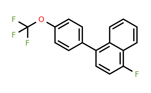 1261854-72-1 | 1-Fluoro-4-(4-(trifluoromethoxy)phenyl)naphthalene