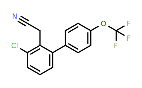 1261854-79-8 | 3-Chloro-4'-(trifluoromethoxy)biphenyl-2-acetonitrile