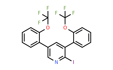 1261855-34-8 | 3,5-Bis(2-(trifluoromethoxy)phenyl)-2-iodopyridine