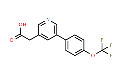 1261856-12-5 | 5-(4-(Trifluoromethoxy)phenyl)pyridine-3-acetic acid