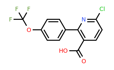 1261856-19-2 | 6-Chloro-2-(4-(trifluoromethoxy)phenyl)nicotinic acid