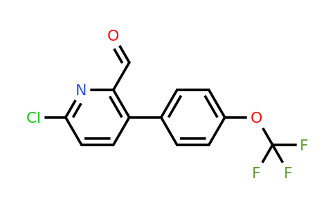 1261856-27-2 | 6-Chloro-3-(4-(trifluoromethoxy)phenyl)picolinaldehyde