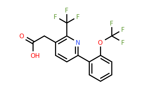 1261856-56-7 | 6-(2-(Trifluoromethoxy)phenyl)-2-(trifluoromethyl)pyridine-3-acetic acid