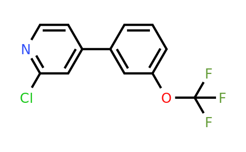 1261856-64-7 | 2-Chloro-4-(3-(trifluoromethoxy)phenyl)pyridine