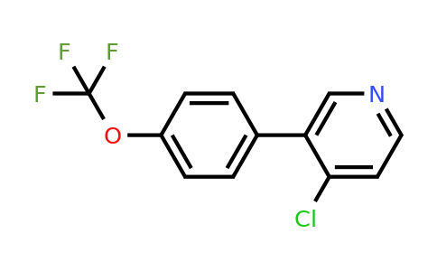 1261856-75-0 | 4-Chloro-3-(4-(trifluoromethoxy)phenyl)pyridine