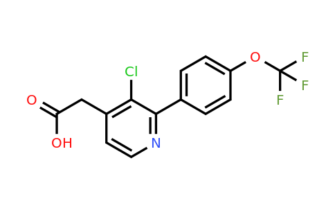 1261856-77-2 | 3-Chloro-2-(4-(trifluoromethoxy)phenyl)pyridine-4-acetic acid