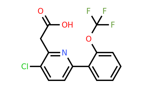 1261856-81-8 | 3-Chloro-6-(2-(trifluoromethoxy)phenyl)pyridine-2-acetic acid