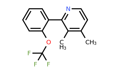 1261857-10-6 | 3,4-Dimethyl-2-(2-(trifluoromethoxy)phenyl)pyridine