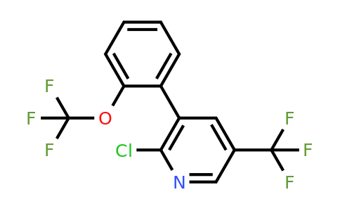 1261857-35-5 | 2-Chloro-3-(2-(trifluoromethoxy)phenyl)-5-(trifluoromethyl)pyridine