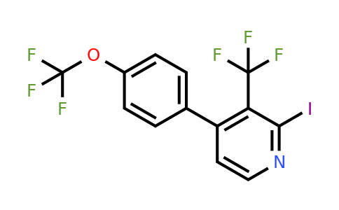 1261857-40-2 | 2-Iodo-4-(4-(trifluoromethoxy)phenyl)-3-(trifluoromethyl)pyridine
