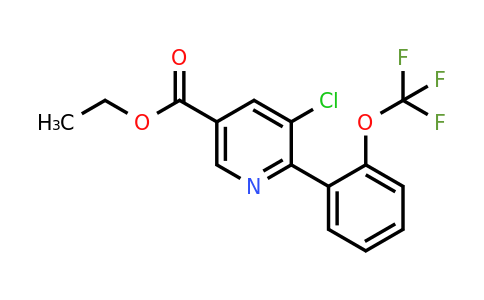 1261857-51-5 | Ethyl 5-chloro-6-(2-(trifluoromethoxy)phenyl)nicotinate