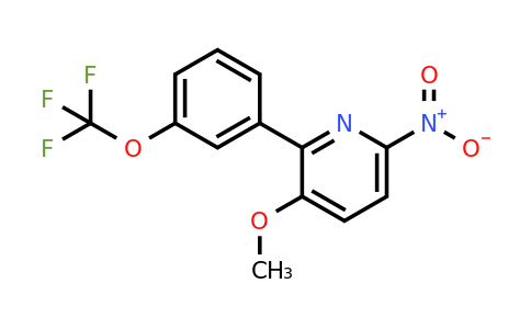 1261857-72-0 | 3-Methoxy-6-nitro-2-(3-(trifluoromethoxy)phenyl)pyridine