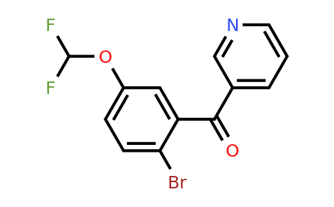 1261858-15-4 | 3-(2-Bromo-5-(difluoromethoxy)benzoyl)pyridine