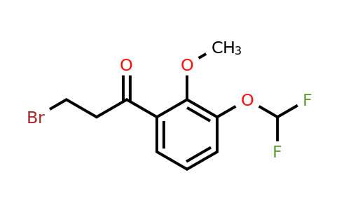 1261859-62-4 | 3-Bromo-3'-(difluoromethoxy)-2'-methoxypropiophenone