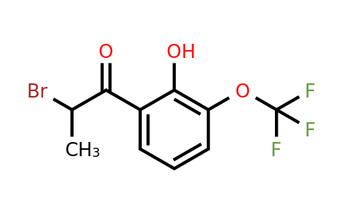 1261860-34-7 | 2-Bromo-2'-hydroxy-3'-(trifluoromethoxy)propiophenone