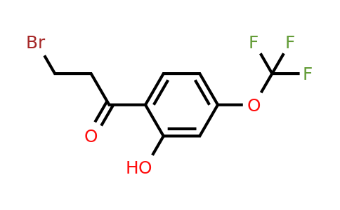 1261860-37-0 | 3-Bromo-2'-hydroxy-4'-(trifluoromethoxy)propiophenone