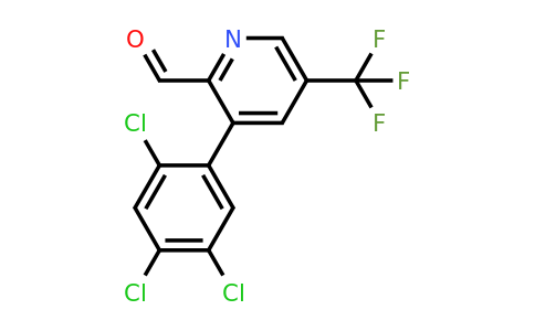 1261860-54-1 | 3-(2,4,5-Trichlorophenyl)-5-(trifluoromethyl)picolinaldehyde