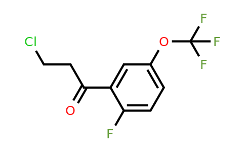 1261860-79-0 | 3-Chloro-2'-fluoro-5'-(trifluoromethoxy)propiophenone