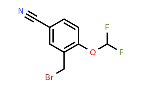 1261861-02-2 | 3-(Bromomethyl)-4-(difluoromethoxy)benzonitrile
