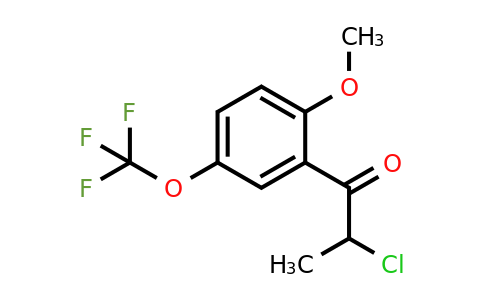 1261861-31-7 | 2-Chloro-2'-methoxy-5'-(trifluoromethoxy)propiophenone