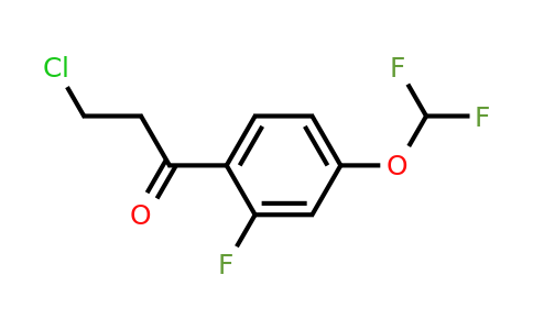 1261861-52-2 | 3-Chloro-4'-(difluoromethoxy)-2'-fluoropropiophenone