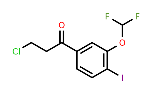1261861-65-7 | 3-Chloro-3'-(difluoromethoxy)-4'-iodopropiophenone