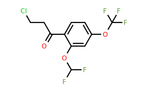 1261861-75-9 | 3-Chloro-2'-(difluoromethoxy)-4'-(trifluoromethoxy)propiophenone