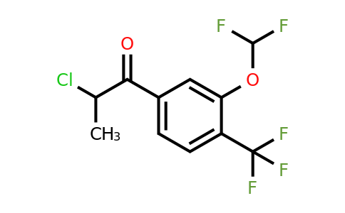 1261861-83-9 | 2-Chloro-3'-(difluoromethoxy)-4'-(trifluoromethyl)propiophenone