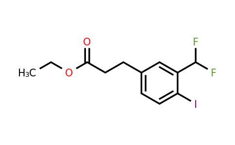 1261862-45-6 | Ethyl 3-(3'-(difluoromethyl)-4'-iodophenyl)propionate