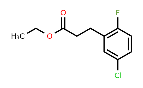 1261862-79-6 | Ethyl 3-(5'-chloro-2'-fluorophenyl)propionate