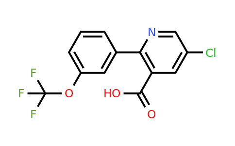 1261863-72-2 | 5-Chloro-2-(3-(trifluoromethoxy)phenyl)nicotinic acid