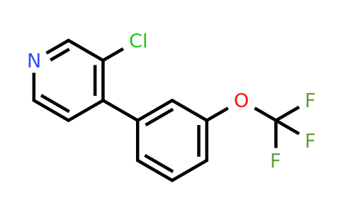 1261863-78-8 | 3-Chloro-4-(3-(trifluoromethoxy)phenyl)pyridine