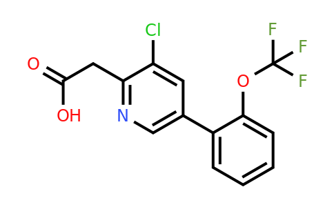 1261863-89-1 | 3-Chloro-5-(2-(trifluoromethoxy)phenyl)pyridine-2-acetic acid
