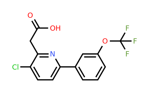 1261863-93-7 | 3-Chloro-6-(3-(trifluoromethoxy)phenyl)pyridine-2-acetic acid