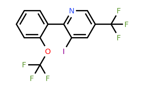 1261864-27-0 | 3-Iodo-2-(2-(trifluoromethoxy)phenyl)-5-(trifluoromethyl)pyridine