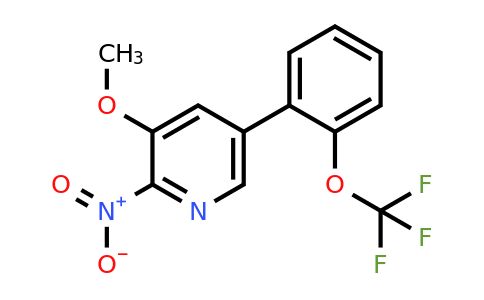 1261864-59-8 | 3-Methoxy-2-nitro-5-(2-(trifluoromethoxy)phenyl)pyridine