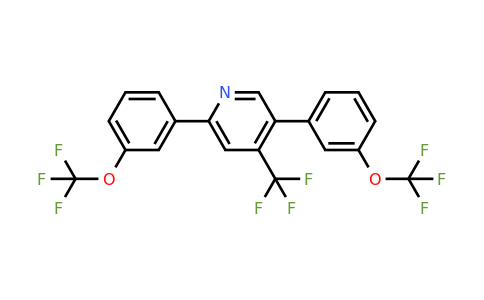 1261864-62-3 | 2,5-Bis(3-(trifluoromethoxy)phenyl)-4-(trifluoromethyl)pyridine