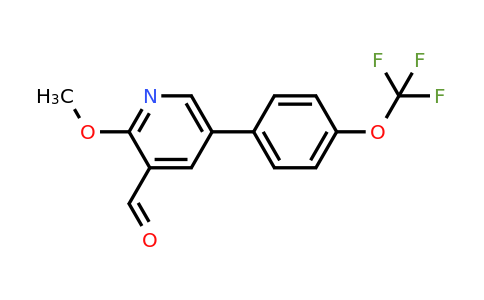 1261864-89-4 | 2-Methoxy-5-(4-(trifluoromethoxy)phenyl)nicotinaldehyde