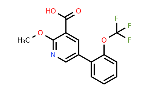 1261864-93-0 | 2-Methoxy-5-(2-(trifluoromethoxy)phenyl)nicotinic acid