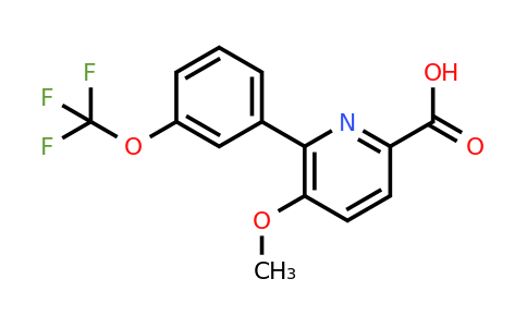 1261864-96-3 | 5-Methoxy-6-(3-(trifluoromethoxy)phenyl)picolinic acid