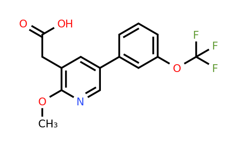 1261865-05-7 | 2-Methoxy-5-(3-(trifluoromethoxy)phenyl)pyridine-3-acetic acid