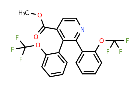 1261865-73-9 | Methyl 2,3-bis(2-(trifluoromethoxy)phenyl)isonicotinate